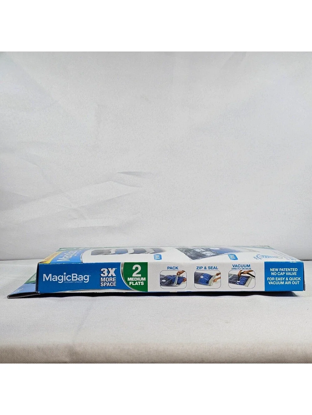 MagicBag 2 Pack Medium Flats Vacuum Storage Bags Airtight Space Saver New